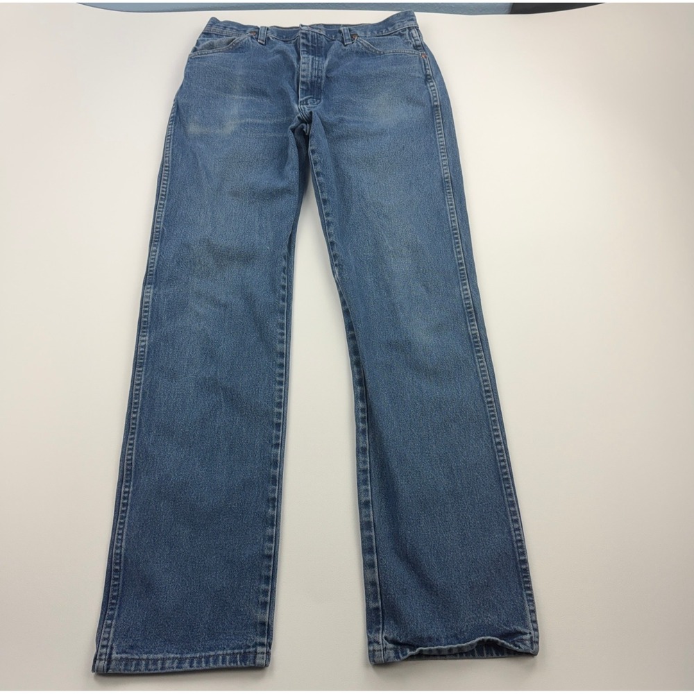 Wrangler Cowboy Cut Jeans Mens 34x36 Denim 13MWZPW Workwear Rodeo Denim